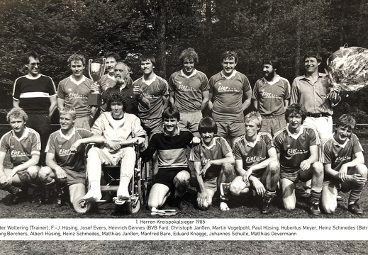 1. Herren Pokalsieger 1985
